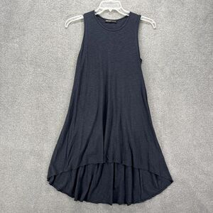 MICHELLE BY Comune Dress‎ Womens Small Navy Blue Tunic High Low Sleeveless Boho